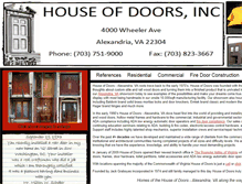 Tablet Screenshot of houseofdoors.com